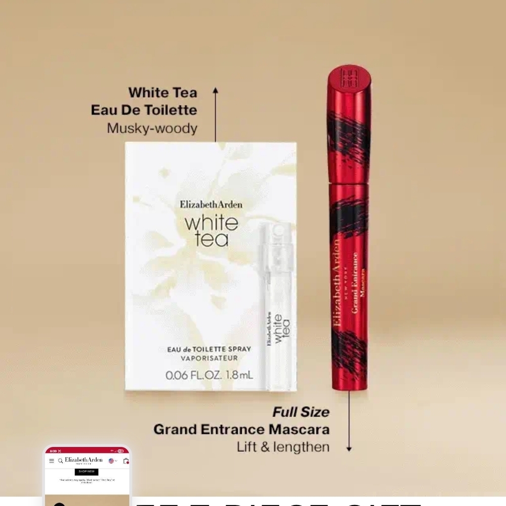 NWT Elizabeth Arden Set 7 Skincare Makeup Mascara Moisturizer Mom Gift Grandma - Picture 9 of 9